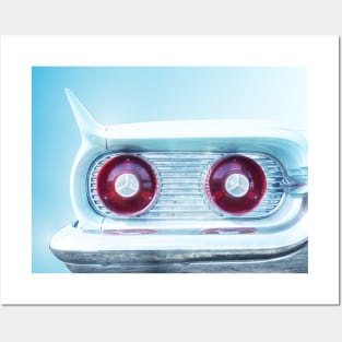 US American classic car 1959 Thunderbird abstract Posters and Art